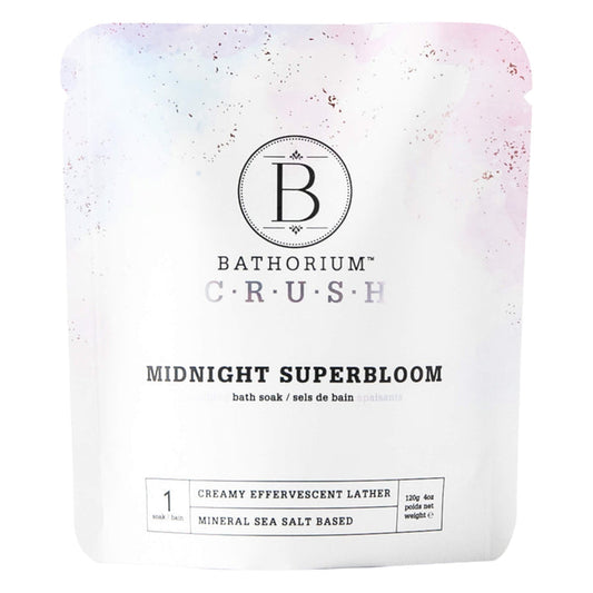 Bag of Bathorium Midnight Superbloom Bath Crush 120g