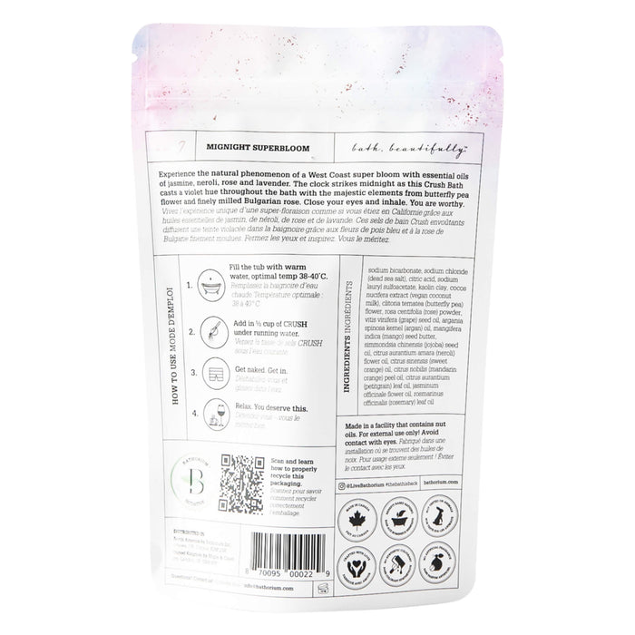 Bathorium Midnight Superbloom Bath Crush Back 600g