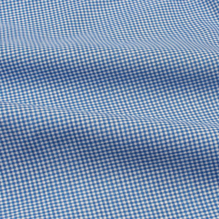 Mini Mild Blue N' White Check Shirt.