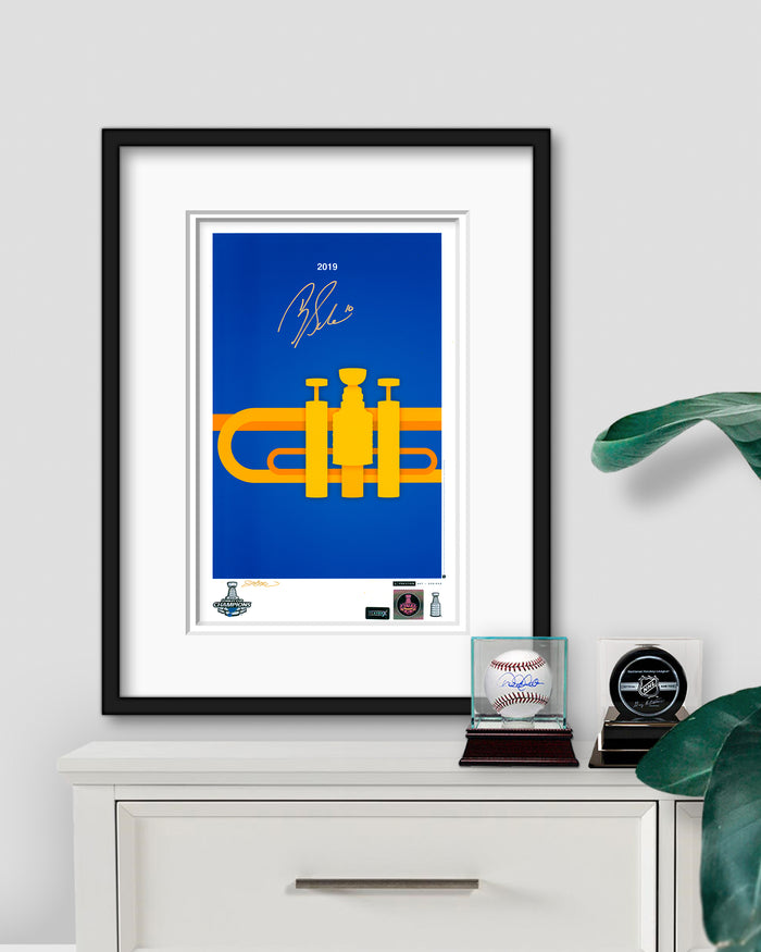 Minimalist 2019 Stanley Cup Champions - Brayden Schenn Autographed - Authenticated