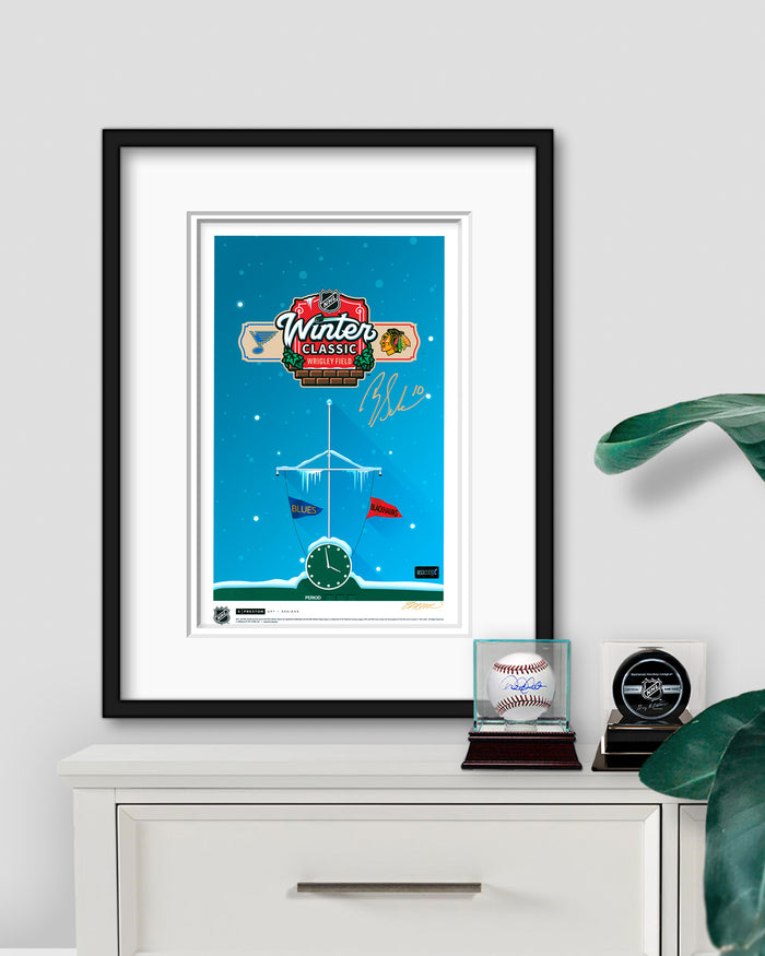 Minimalist 2025 NHL Winter Classic Poster- Brayden Schenn Autographed - Authenticated