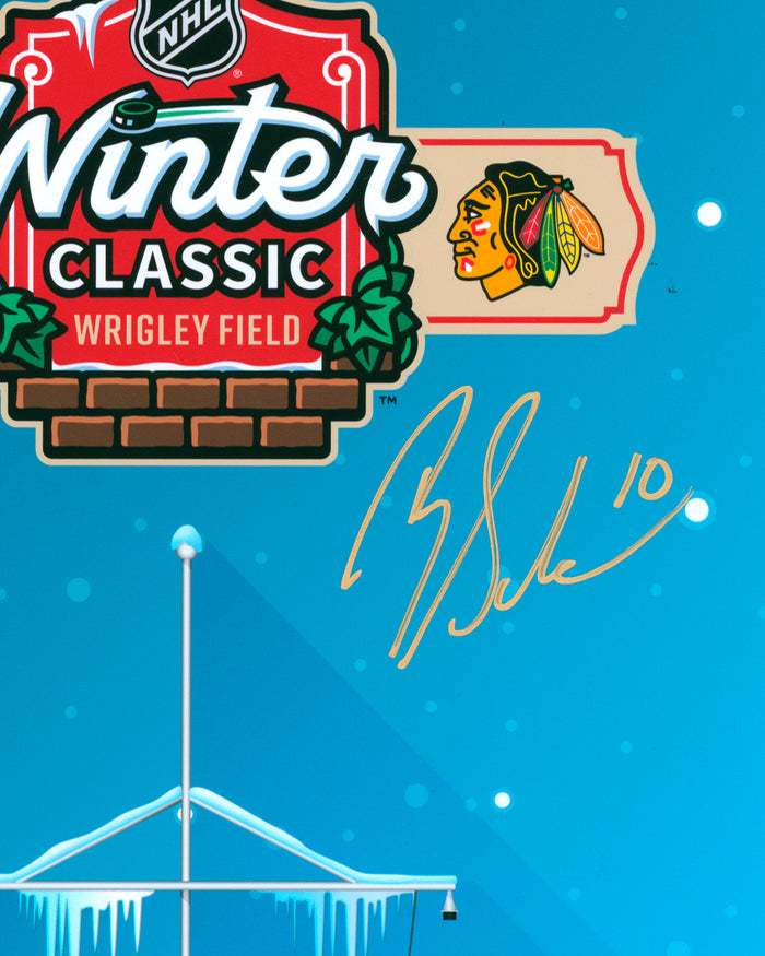 Minimalist 2025 NHL Winter Classic Poster- Brayden Schenn Autographed - Authenticated