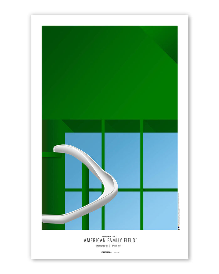 Minimalist American Family Field Art Print