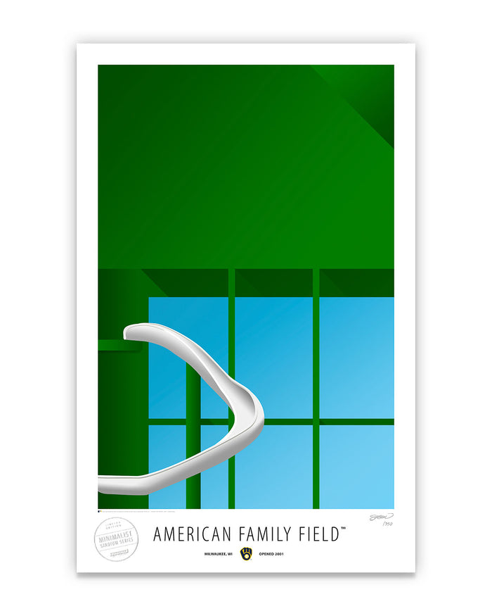 Minimalist American Family Field Art Print