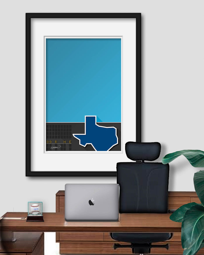 Minimalist Arlington Stadium Art Print