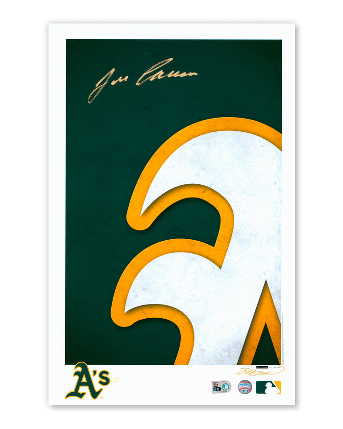 Minimalist Athletics Logo - Jose Canseco Autographed Poster Print