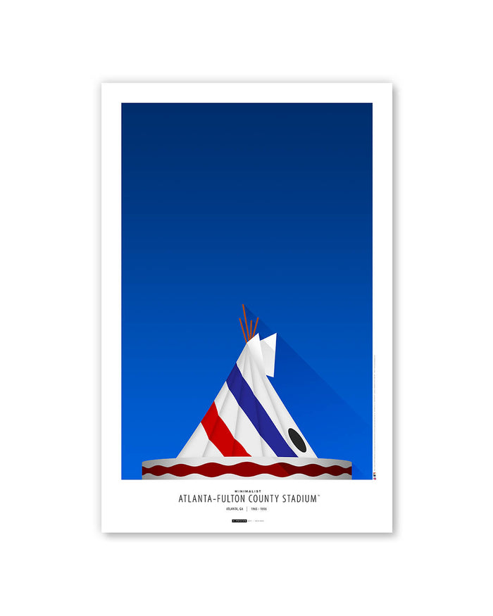 Minimalist Atlanta-Fulton County Stadium