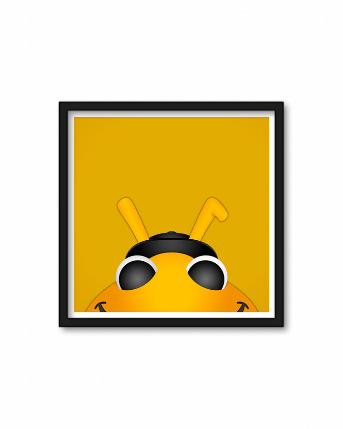 Minimalist Bumble Square Poster Print