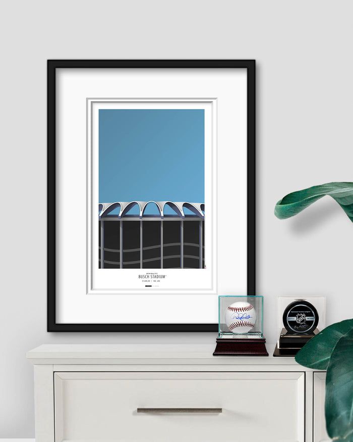 Minimalist Busch II Stadium Art Print