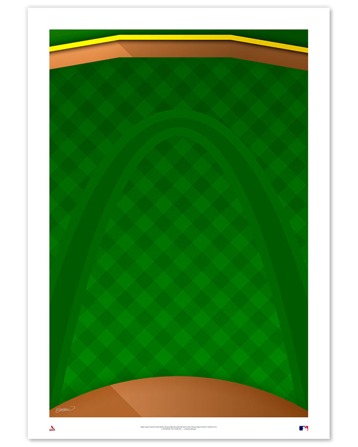 Minimalist Busch Stadium Art Print