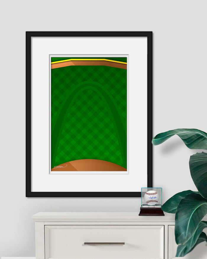 Minimalist Busch Stadium Art Print