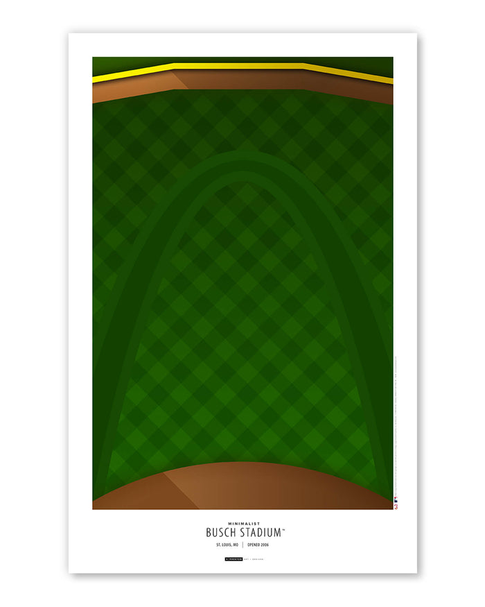 Minimalist Busch Stadium Art Print