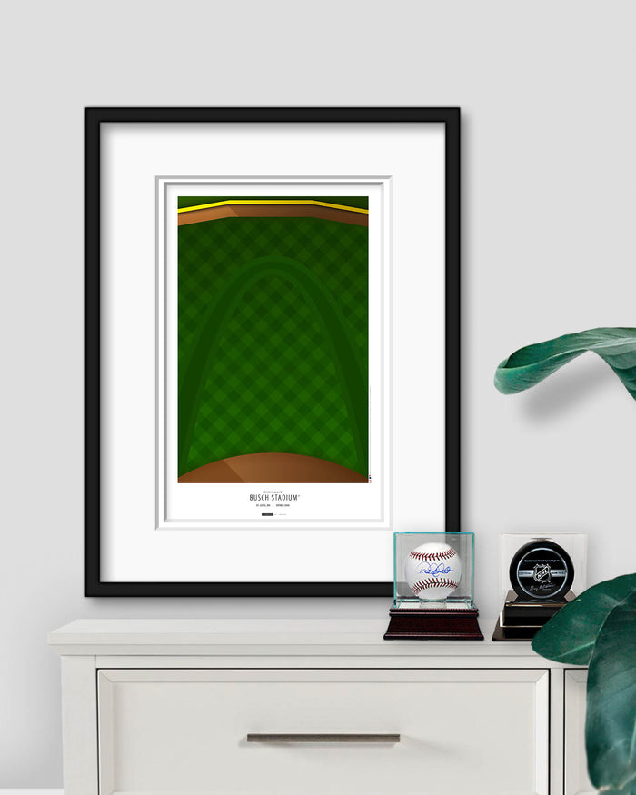 Minimalist Busch Stadium Art Print