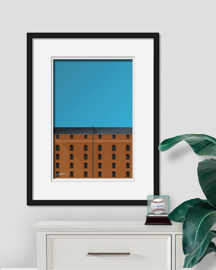 Minimalist Camden Yards Art Print