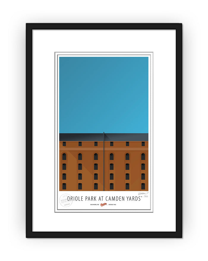 Minimalist Camden Yards Art Print