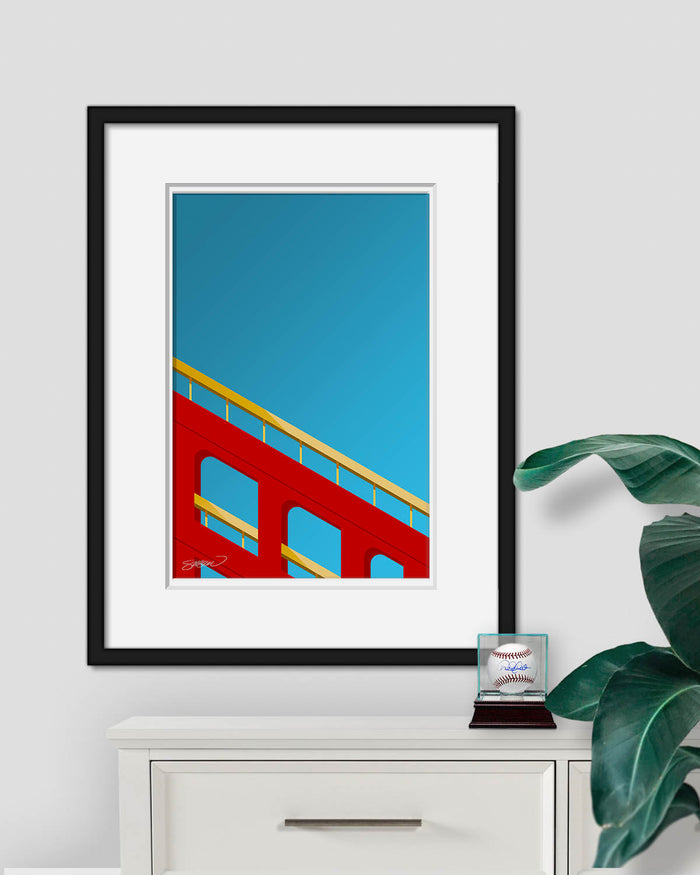 Minimalist Candlestick Park Art Print