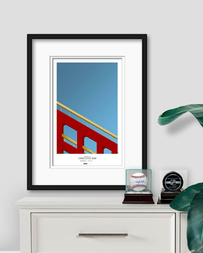 Minimalist Candlestick Park Art Print
