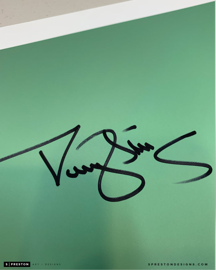 Minimalist Citi Field - Darryl Strawberry Signed