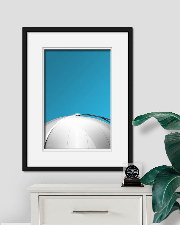 Minimalist Civic Arena Art Print
