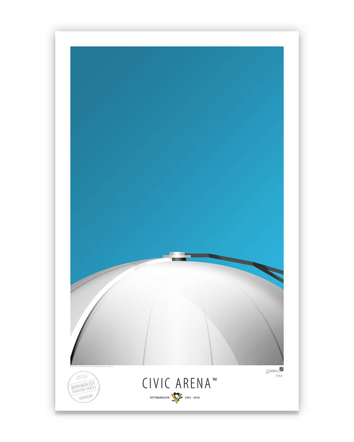 Minimalist Civic Arena Art Print