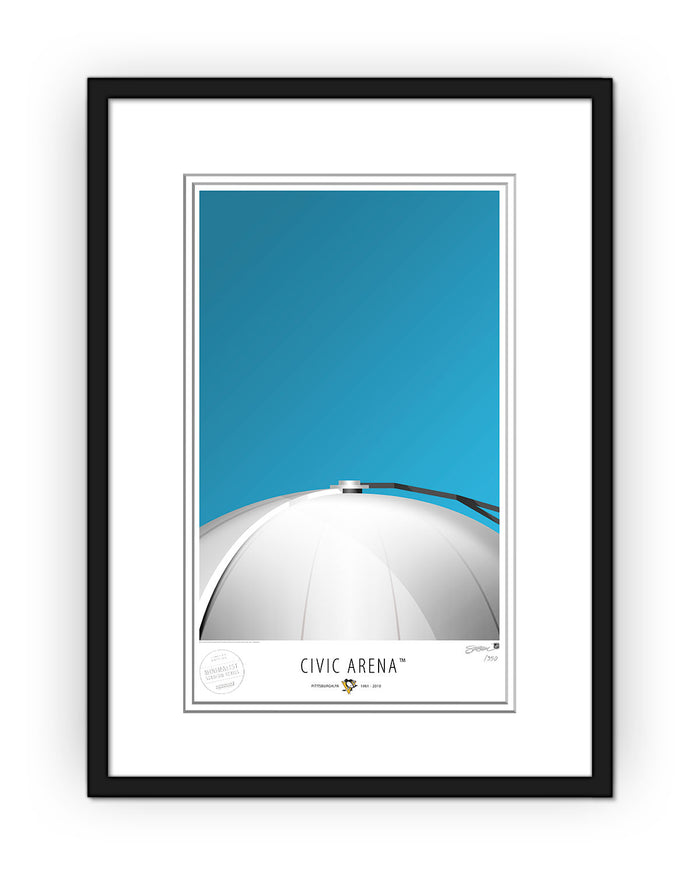 Minimalist Civic Arena Art Print