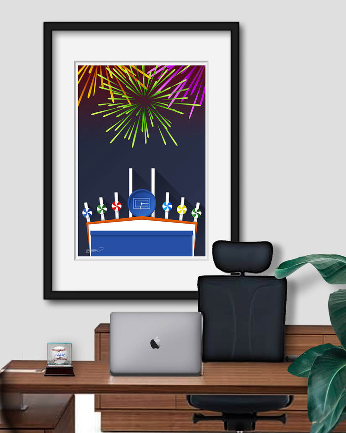 Minimalist Comiskey Park Art Print