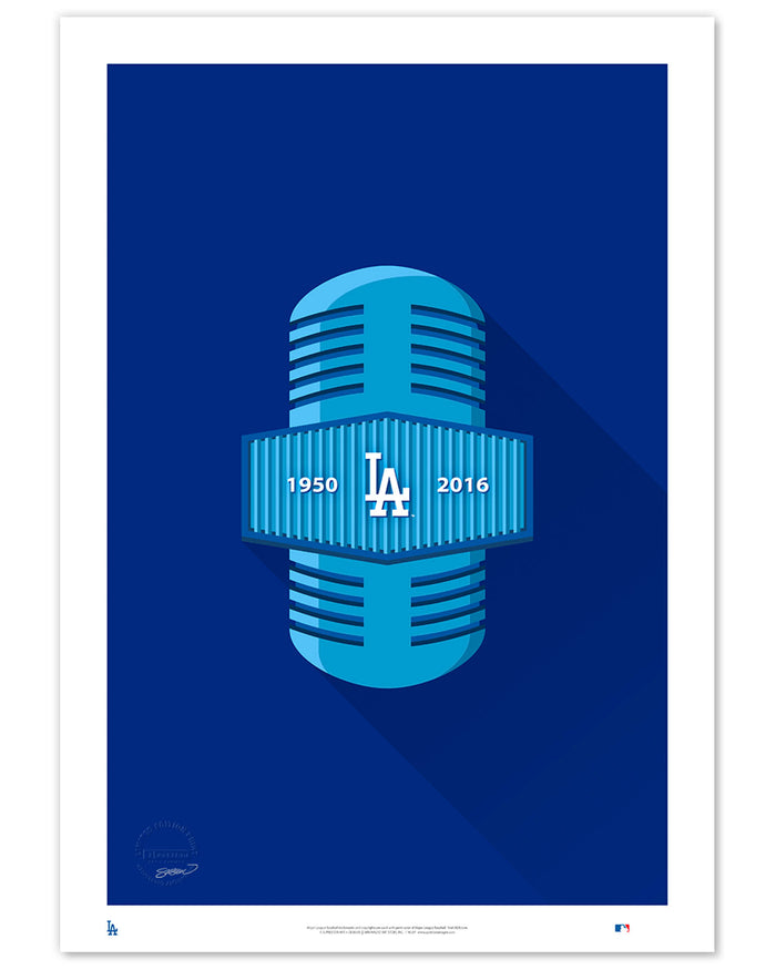 Minimalist Dodgers Broadcasting Limited Edition Print
