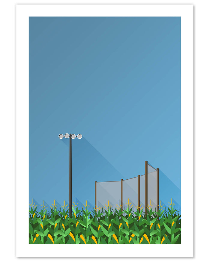 Minimalist Dyersville Baseball Art Print