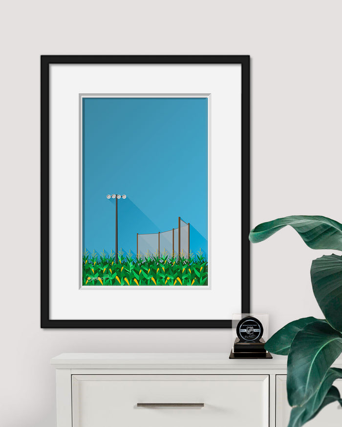 Minimalist Dyersville Baseball Art Print
