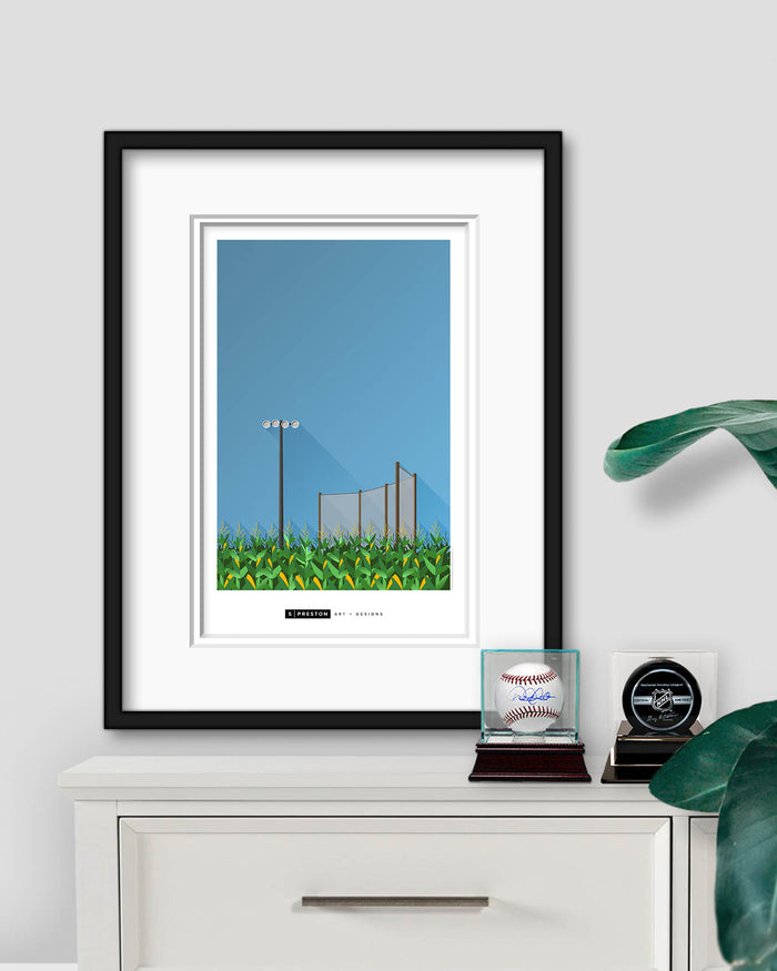 Minimalist Dyersville Baseball Art Print