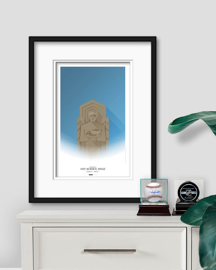 Minimalist Hope Memorial Bridge - Cleveland