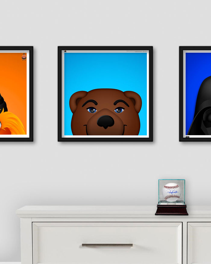 Minimalist Joe Bruin Square Poster Print