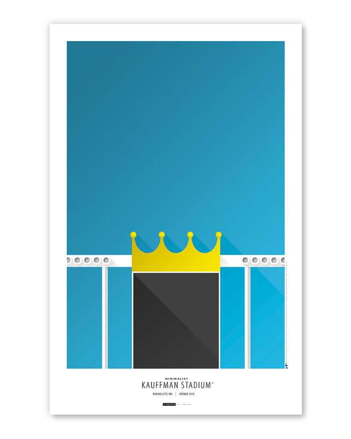 Minimalist Kauffman Stadium Art Print