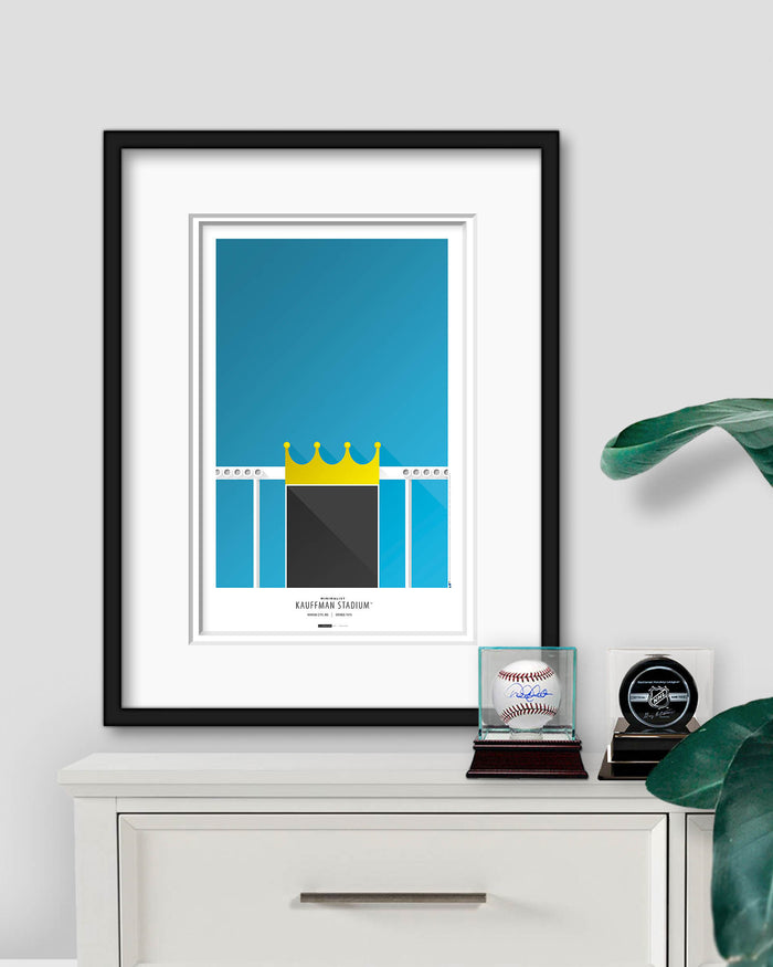 Minimalist Kauffman Stadium Art Print