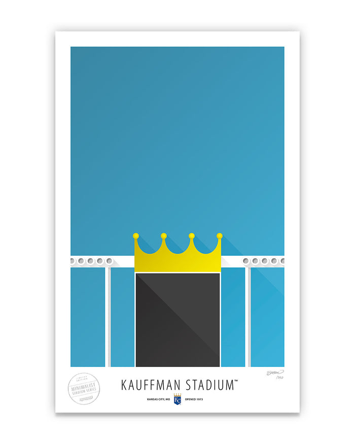 Minimalist Kauffman Stadium Art Print