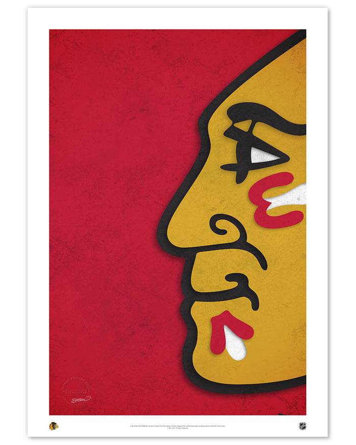 Minimalist Logo - Chicago Blackhawks