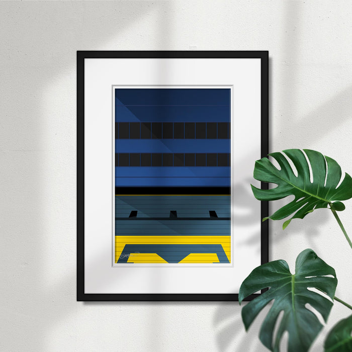 Minimalist Michigan Stadium (Grandstand)