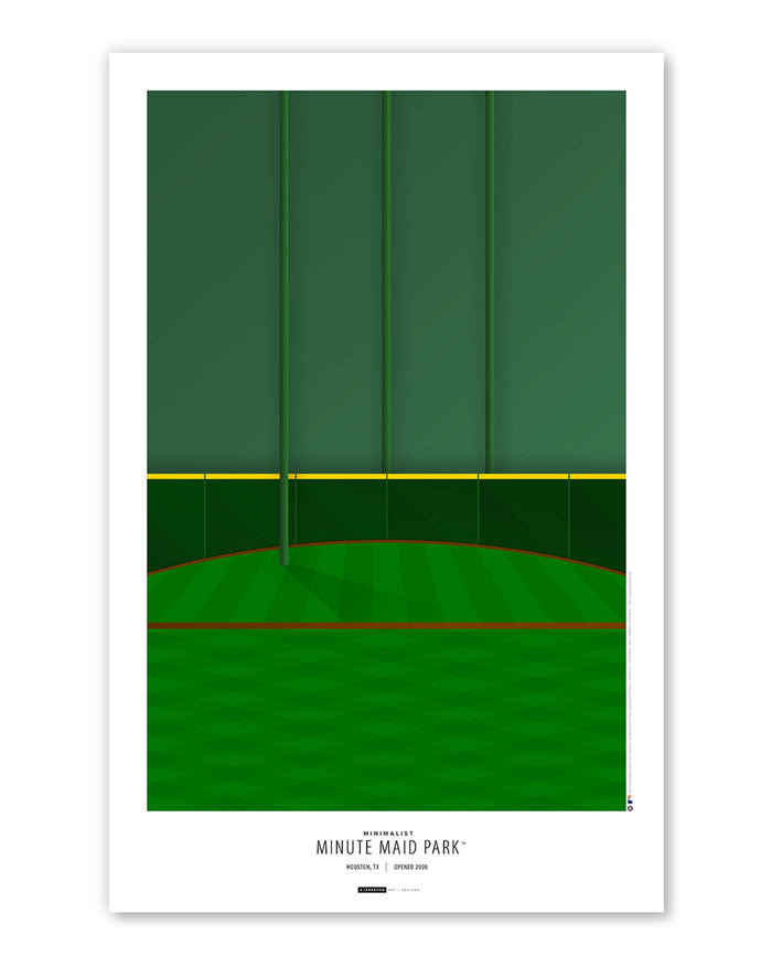 Minimalist Minute Maid Park Art Print