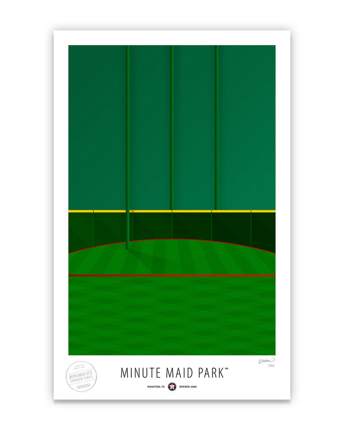 Minimalist Minute Maid Park Art Print