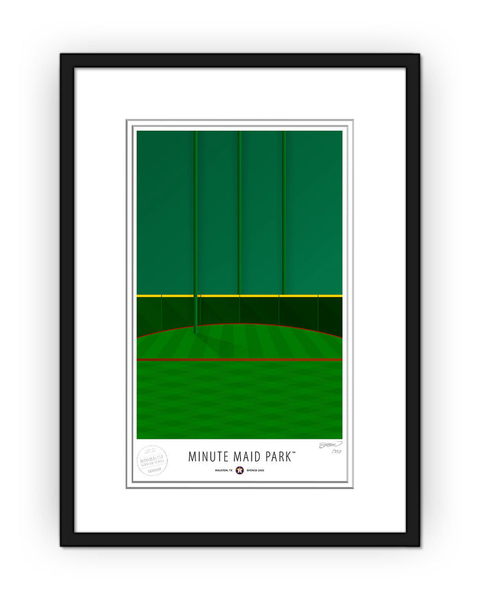 Minimalist Minute Maid Park Art Print