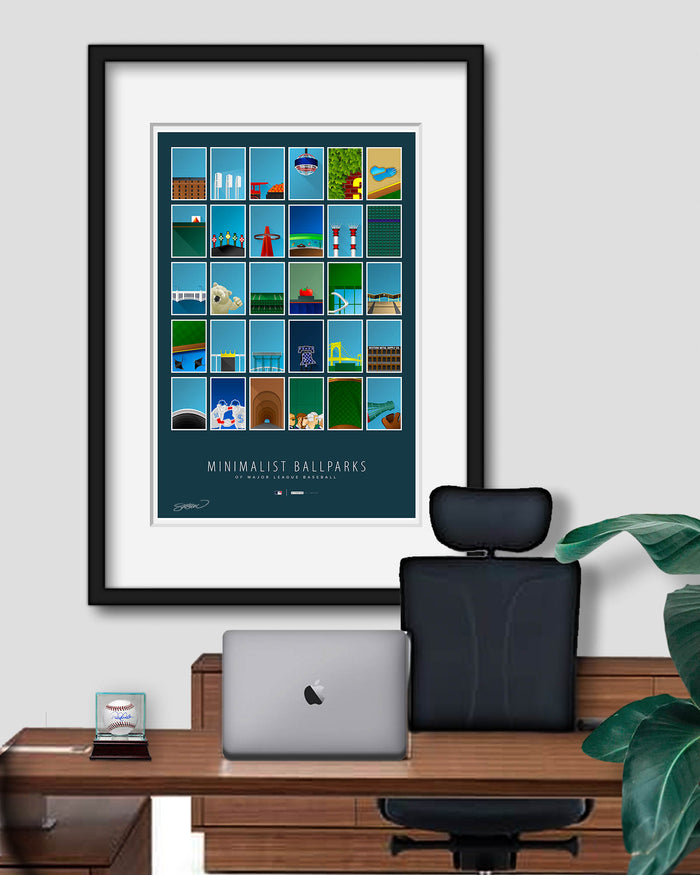 Minimalist MLB Ballparks Art Print