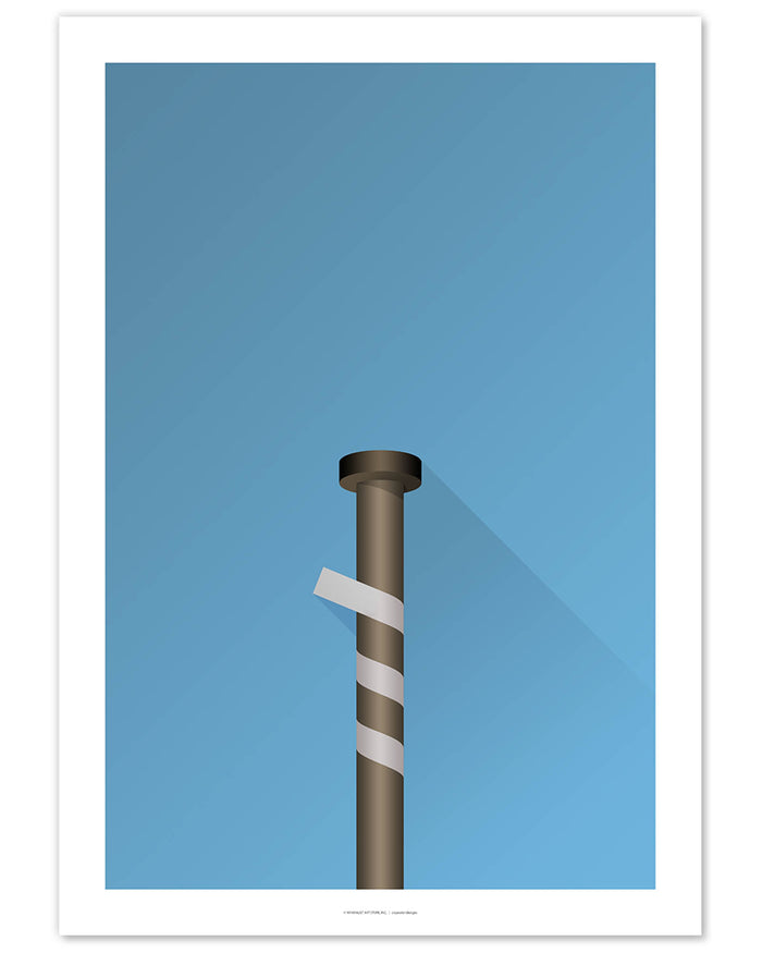 Minimalist Old Yankee Stadium (Louisville Bat)