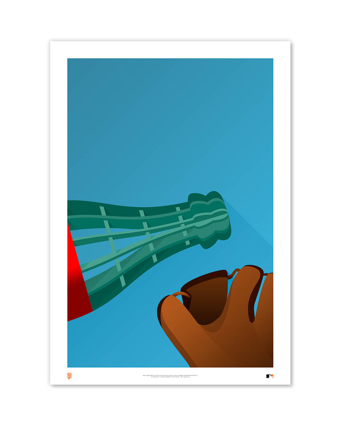 Minimalist Oracle Park Art Print