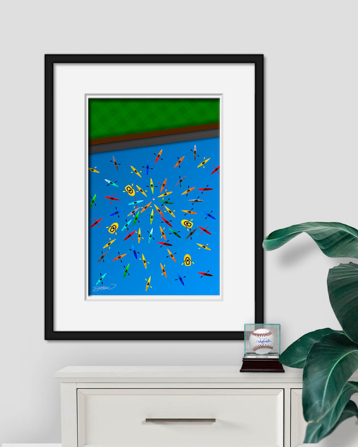 Minimalist Oracle Park Art Print