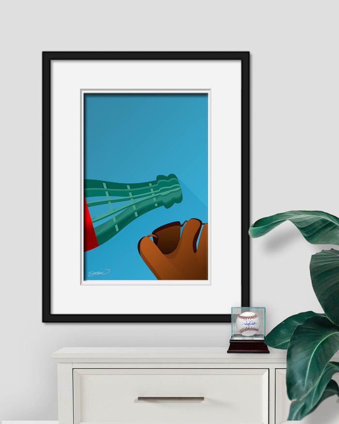 Minimalist Oracle Park Art Print