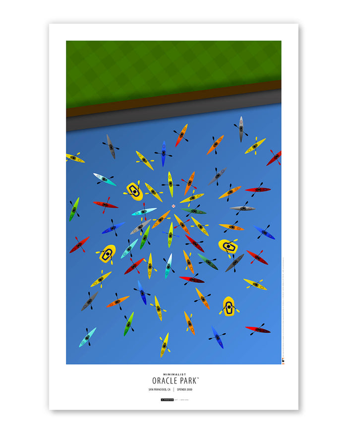 Minimalist Oracle Park Art Print