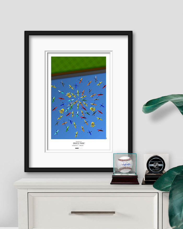 Minimalist Oracle Park Art Print