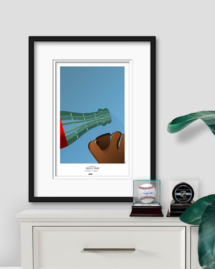 Minimalist Oracle Park Art Print