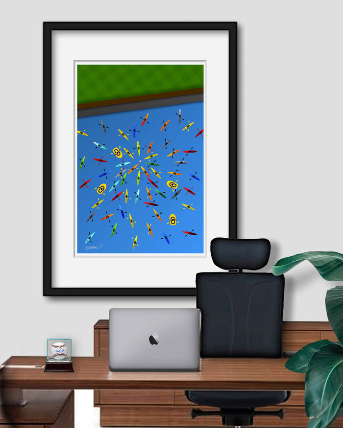 Minimalist Oracle Park Art Print