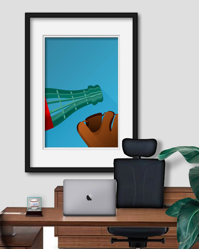 Minimalist Oracle Park Art Print